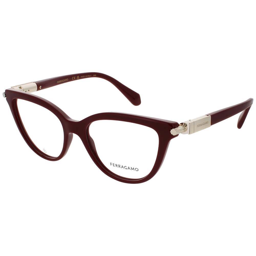 NWT Salvatore Ferragamo SF2974 Burgundy 52mm Eyeglasses